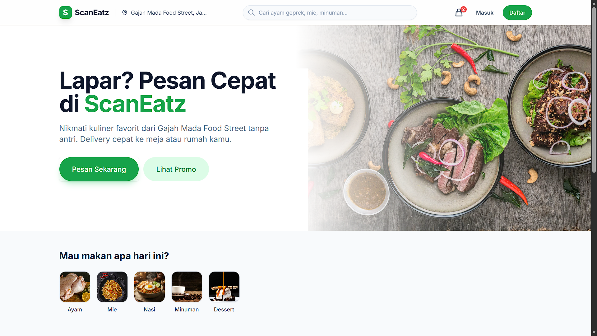 ScanEatz | TALL Stack Web Application